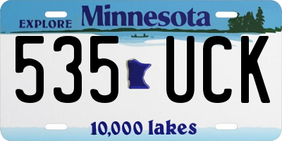 MN license plate 535UCK