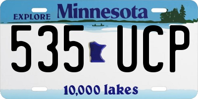 MN license plate 535UCP