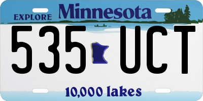 MN license plate 535UCT