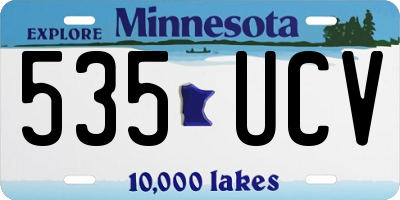 MN license plate 535UCV