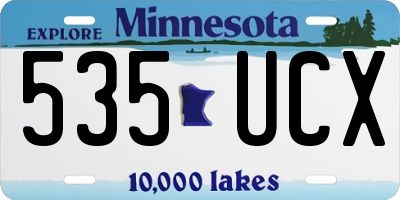 MN license plate 535UCX