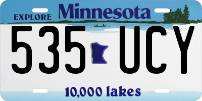 MN license plate 535UCY