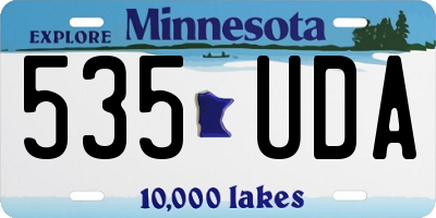 MN license plate 535UDA