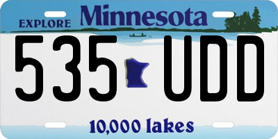 MN license plate 535UDD