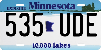 MN license plate 535UDE