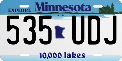 MN license plate 535UDJ