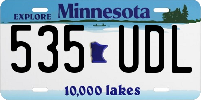 MN license plate 535UDL