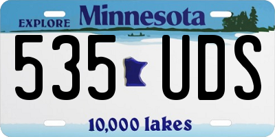 MN license plate 535UDS