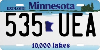 MN license plate 535UEA
