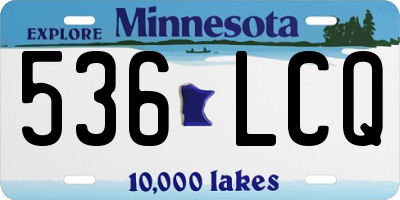 MN license plate 536LCQ