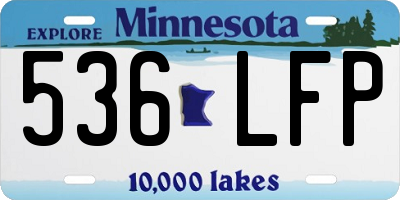 MN license plate 536LFP