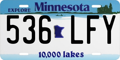 MN license plate 536LFY