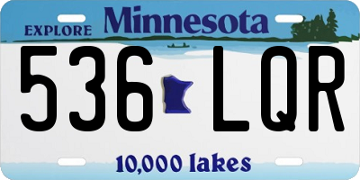 MN license plate 536LQR