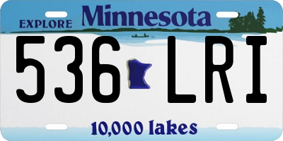 MN license plate 536LRI