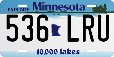 MN license plate 536LRU