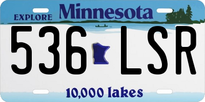 MN license plate 536LSR