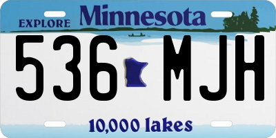 MN license plate 536MJH