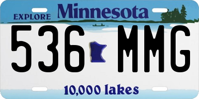 MN license plate 536MMG