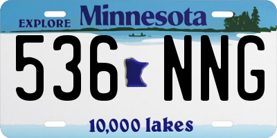 MN license plate 536NNG