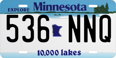 MN license plate 536NNQ