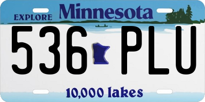MN license plate 536PLU
