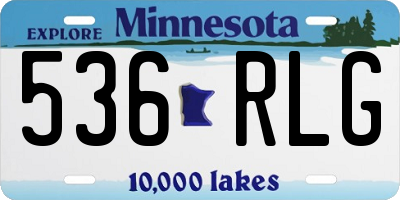 MN license plate 536RLG