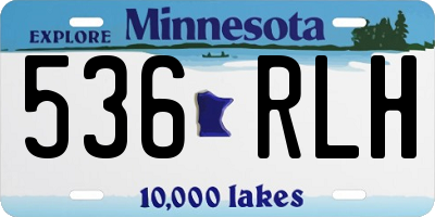 MN license plate 536RLH