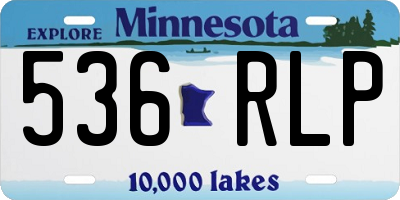 MN license plate 536RLP