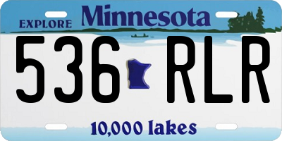 MN license plate 536RLR