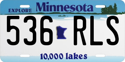 MN license plate 536RLS