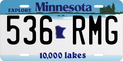MN license plate 536RMG