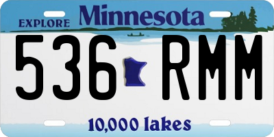 MN license plate 536RMM