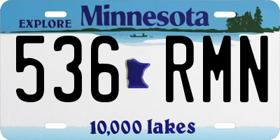 MN license plate 536RMN