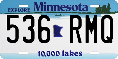MN license plate 536RMQ