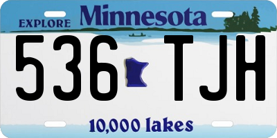 MN license plate 536TJH