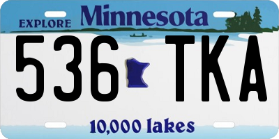 MN license plate 536TKA