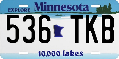 MN license plate 536TKB