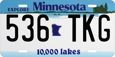 MN license plate 536TKG
