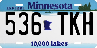 MN license plate 536TKH