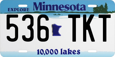 MN license plate 536TKT