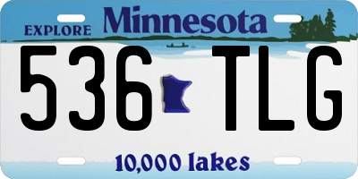 MN license plate 536TLG