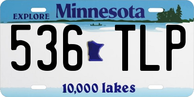 MN license plate 536TLP
