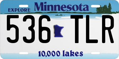 MN license plate 536TLR