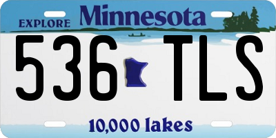 MN license plate 536TLS