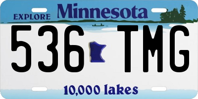 MN license plate 536TMG
