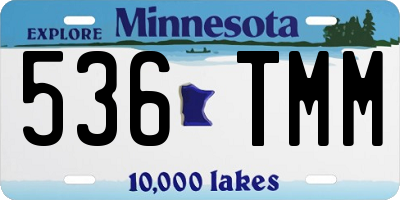 MN license plate 536TMM