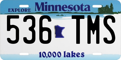 MN license plate 536TMS