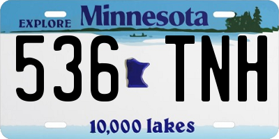 MN license plate 536TNH