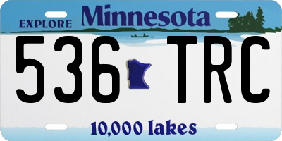 MN license plate 536TRC