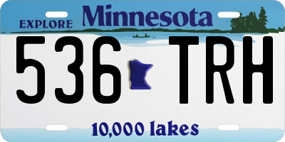 MN license plate 536TRH